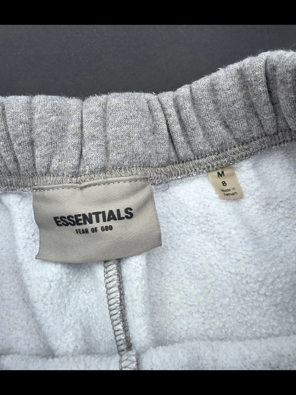 ESSENTIALS Grey Cotton Blend Sweat Shorts Size 8 KIDS - Picture 5 of 5